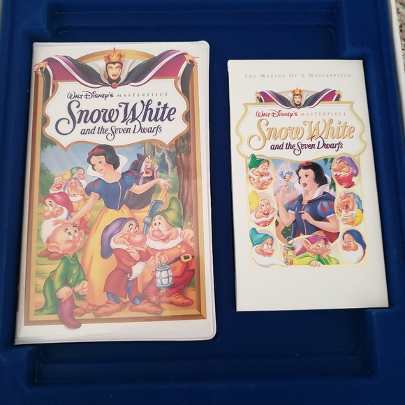 Walt Disney Masterpiece Snow White Exclusive Deluxe Video Edition Rare Full Set - Picture 2 of 6